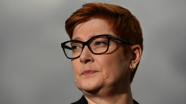 Minister for Foreign Affairs and Senator for Western Sydney, Marise Payne. Picture: AAP Image/Mick Tsikas