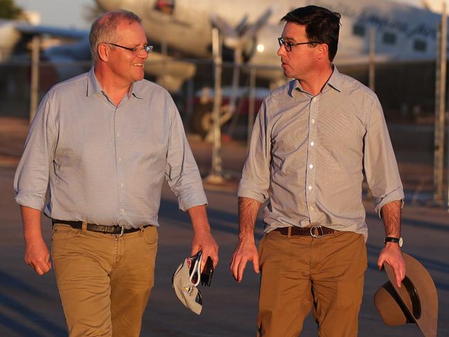 Prime Minister Scott Morrison with Agriculture Minister David Littleproud