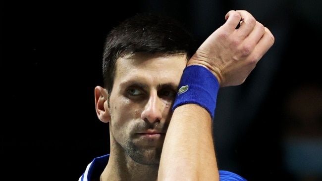 Novak Djokovic has spoken out for the first time from hotel detention, thanking his fans for their "continuous support". Picture: Clive Brunskill/Getty Images