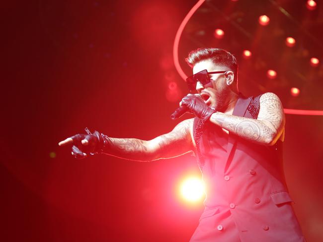 Adam Lambert has big shoes to fill, and filled them admirably. Picture: Christian Gilles