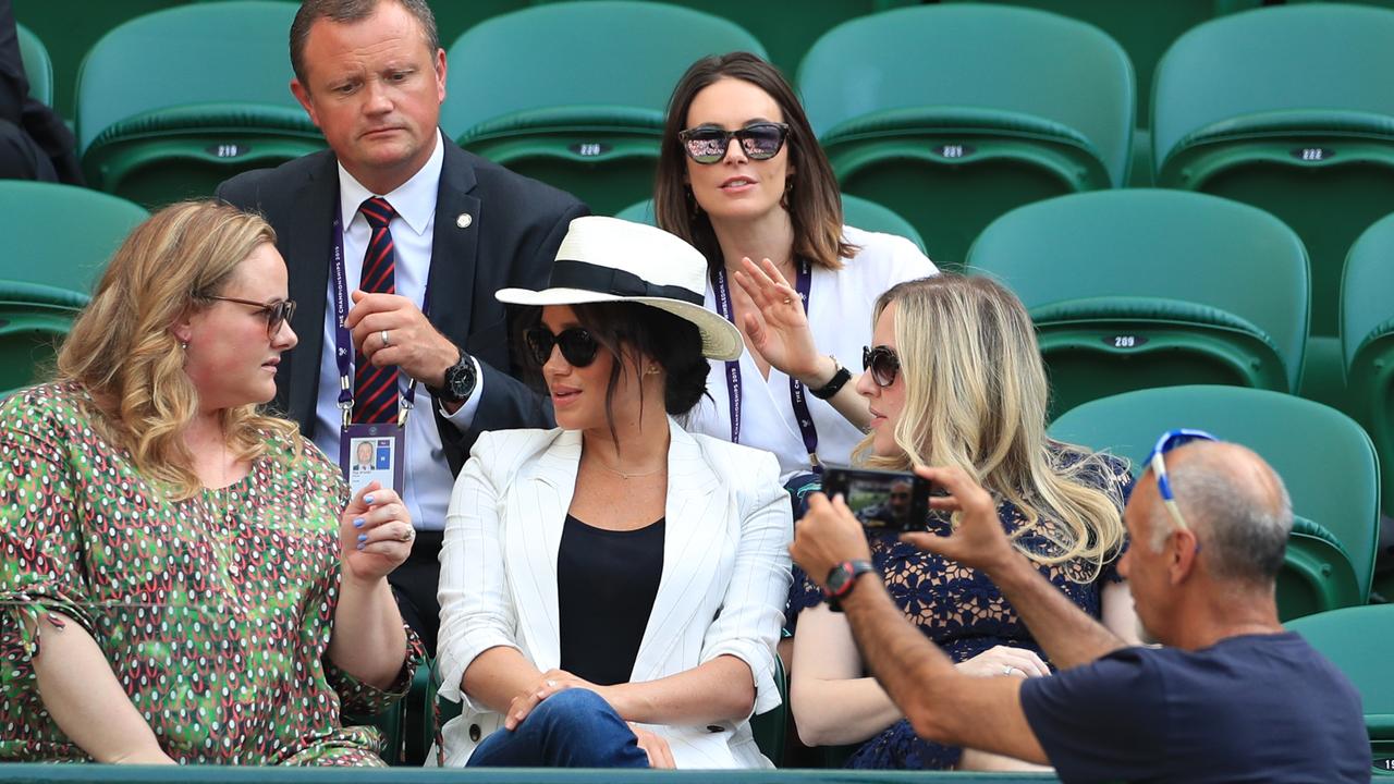 Meghan during her ‘private’ visit to Wimbledon. Picture: Mike Egerton/PA Wire.