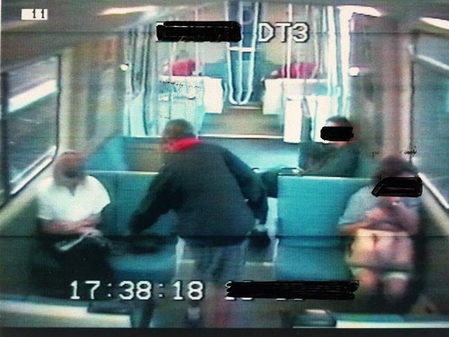 copypics "case 4"  may 02 1997 - spy cameras capture a  man stealing a women's handbag on a train. (violence that worries brisbane commuters) video   camera  railways crime qld robbery  security