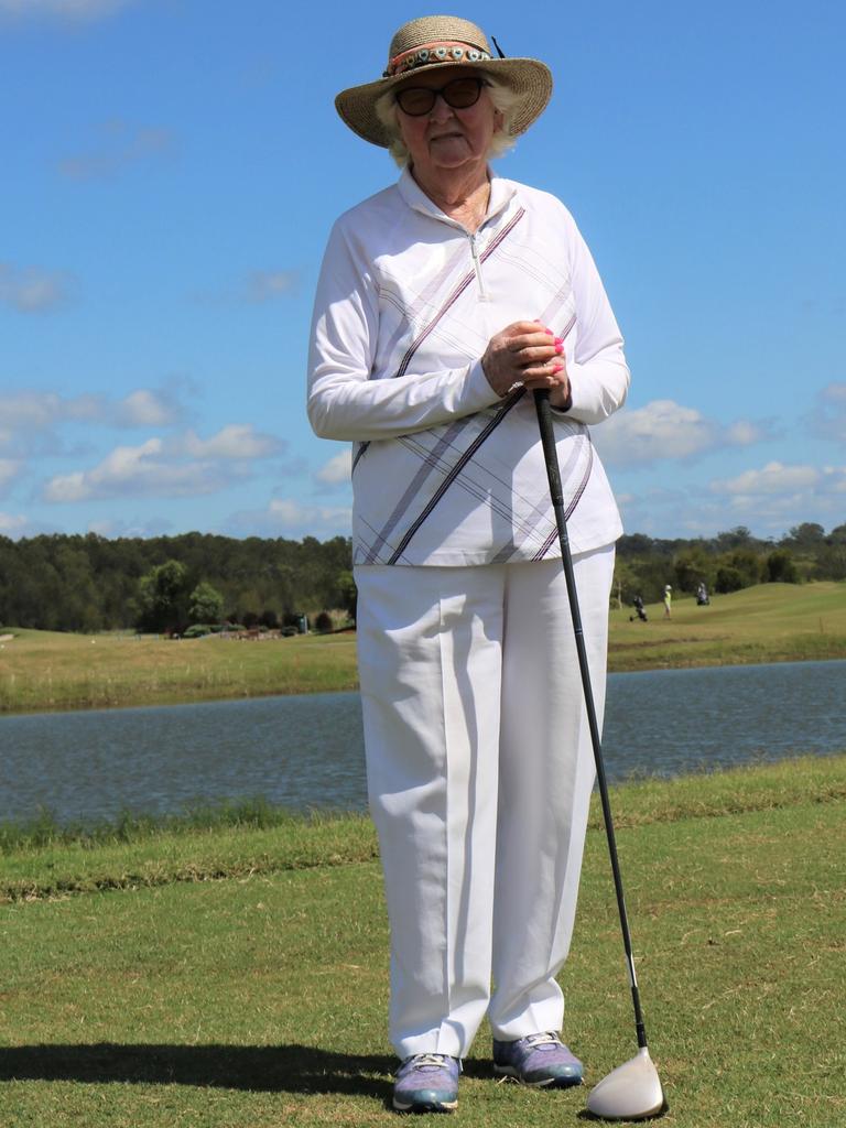 Immanuel Gardens resident Mary Haddon celebrated her 100th birthday in style on the golfing range.