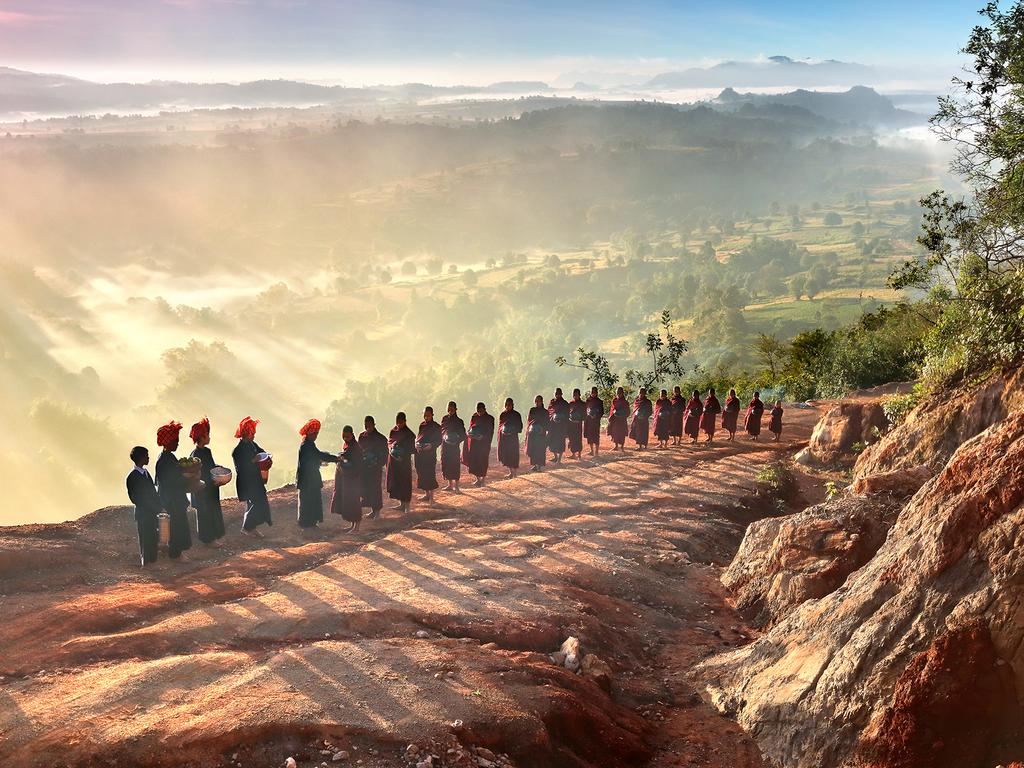 “Morning candid of monks and novices while accepting offerings in Myanmar.” Picture: Kyaw Bo Bo Han, Myanmar, Shortlist, Open Arts and Culture, 2016 Sony World Photography Awards