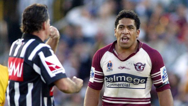 Hopoate, pictured in 2004 during his playing days. Picture: Mark Evans. Rugby League A/CT