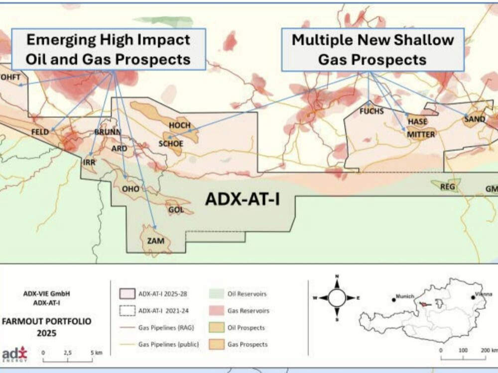 Shallow gas prospects in Austria. Pic: ADX Energy