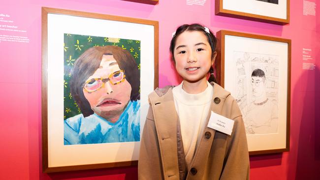 Hollie Au won the nine-12 years category at the Young Archie Art Competition. Picture: Tom Parrish