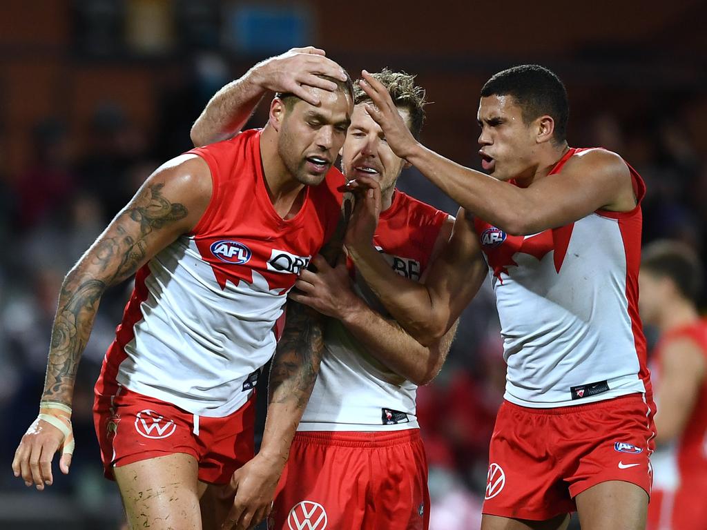 The Swans flew back to Melbourne after their weekend game with Port. Picture: Getty Images