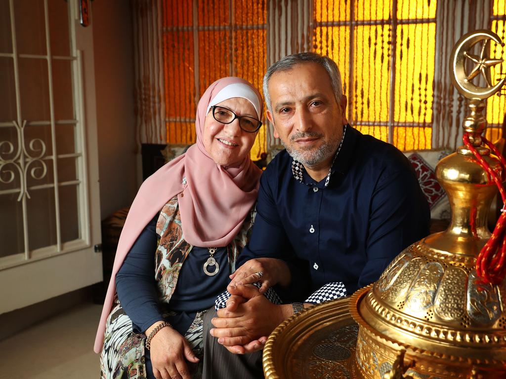 Dr Jamal Rifi and his wife Lana at home in Belmont in Western Sydney. Picture: John Feder
