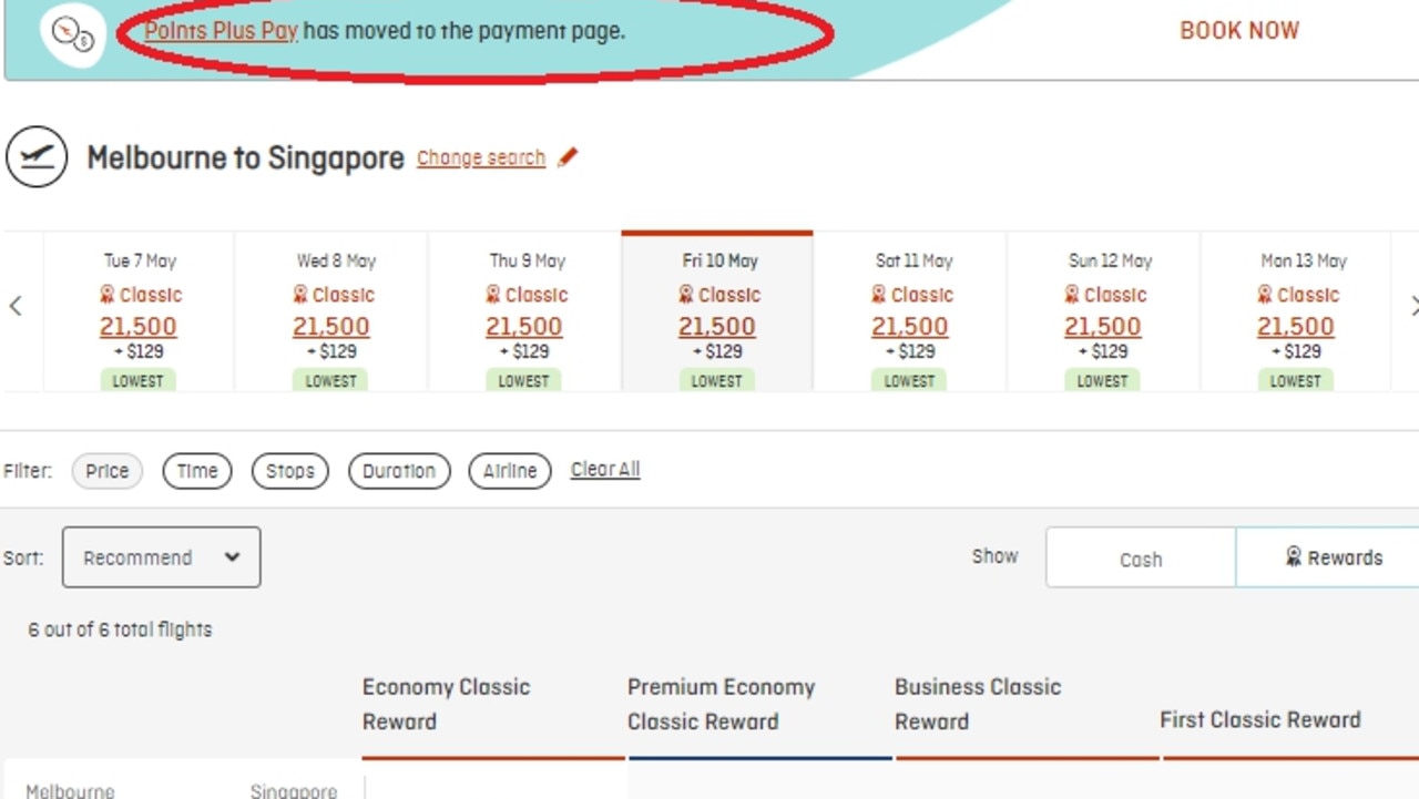 Qantas has overhauled its website to make it easier to find classic reward seats.