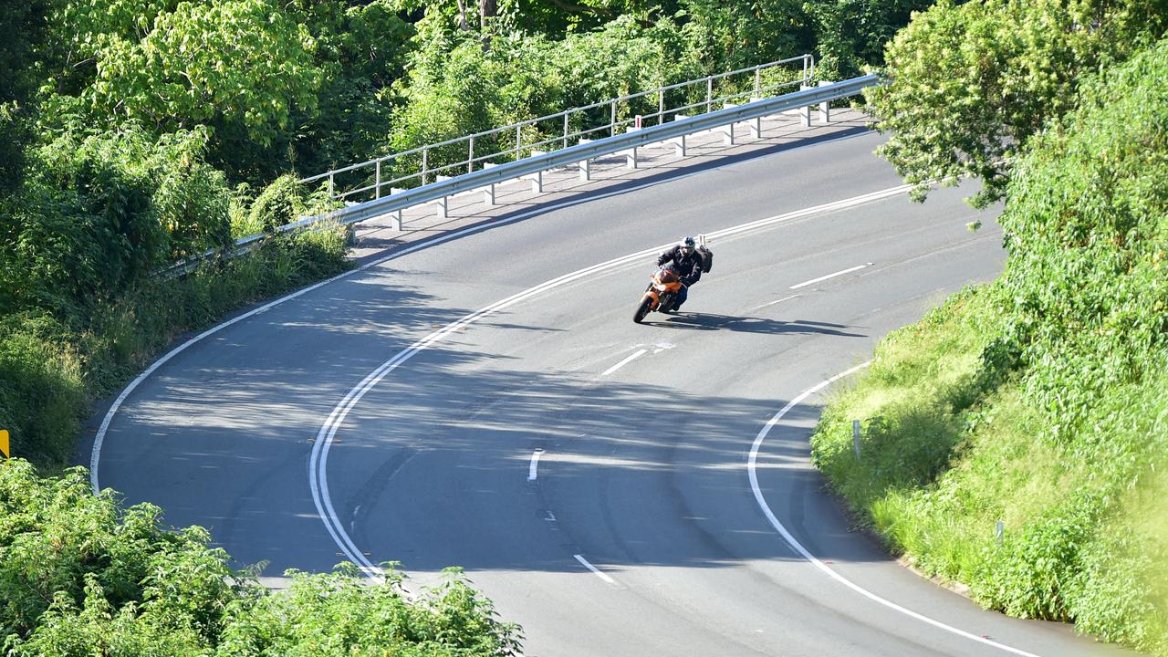 Out of the 59 fatal and serious injury crashes on Mt Glorious Tourist Drive between 2019 and 2023, a confronting 92 per cent involved a motorcycle. File picture: Che Chapman / Sunshine Coast Daily