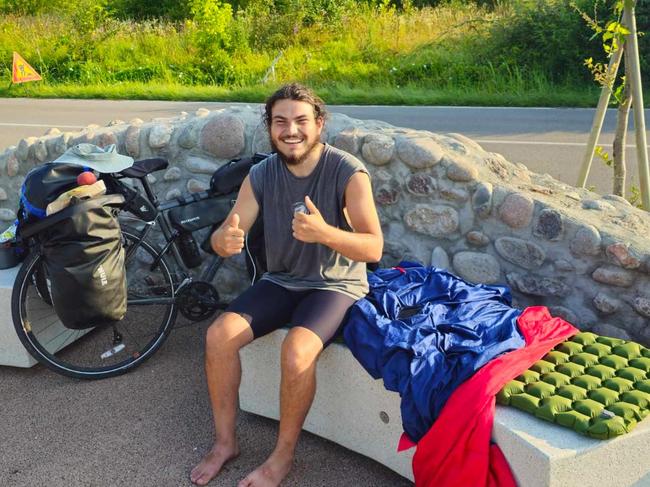 Samuel Murray has been raising funds for suicide prevention charity Samaritans on his journey, bikepacking across the globe