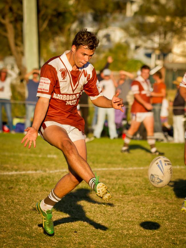 Harley Attwater playing for Harbord. Picture: Manly Daily