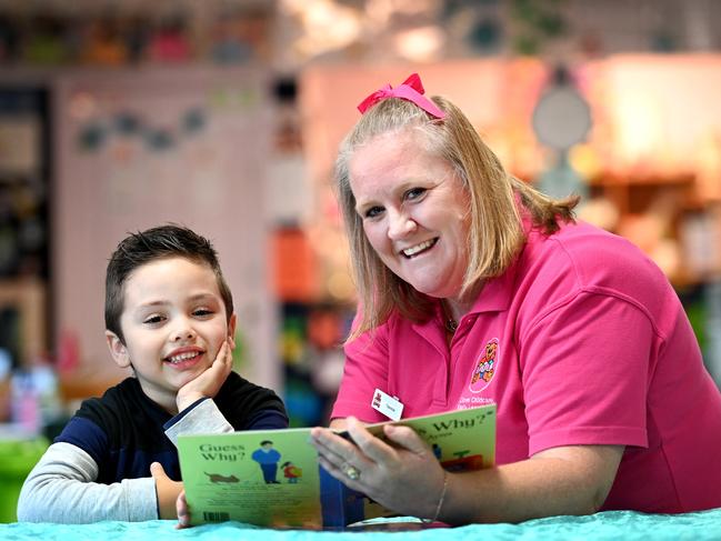 SYDNEY, AUSTRALIA -Telegraph, JUNE 16, 2022: Day Care worker Theresa Willet and Zack Hadid in Merrylands. Picture: Jeremy Piper