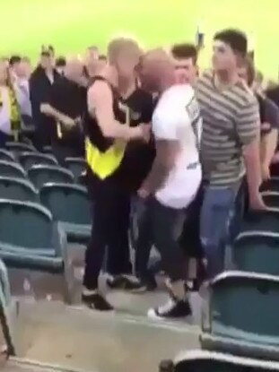 The AFL's season opener was marred by a brawl.