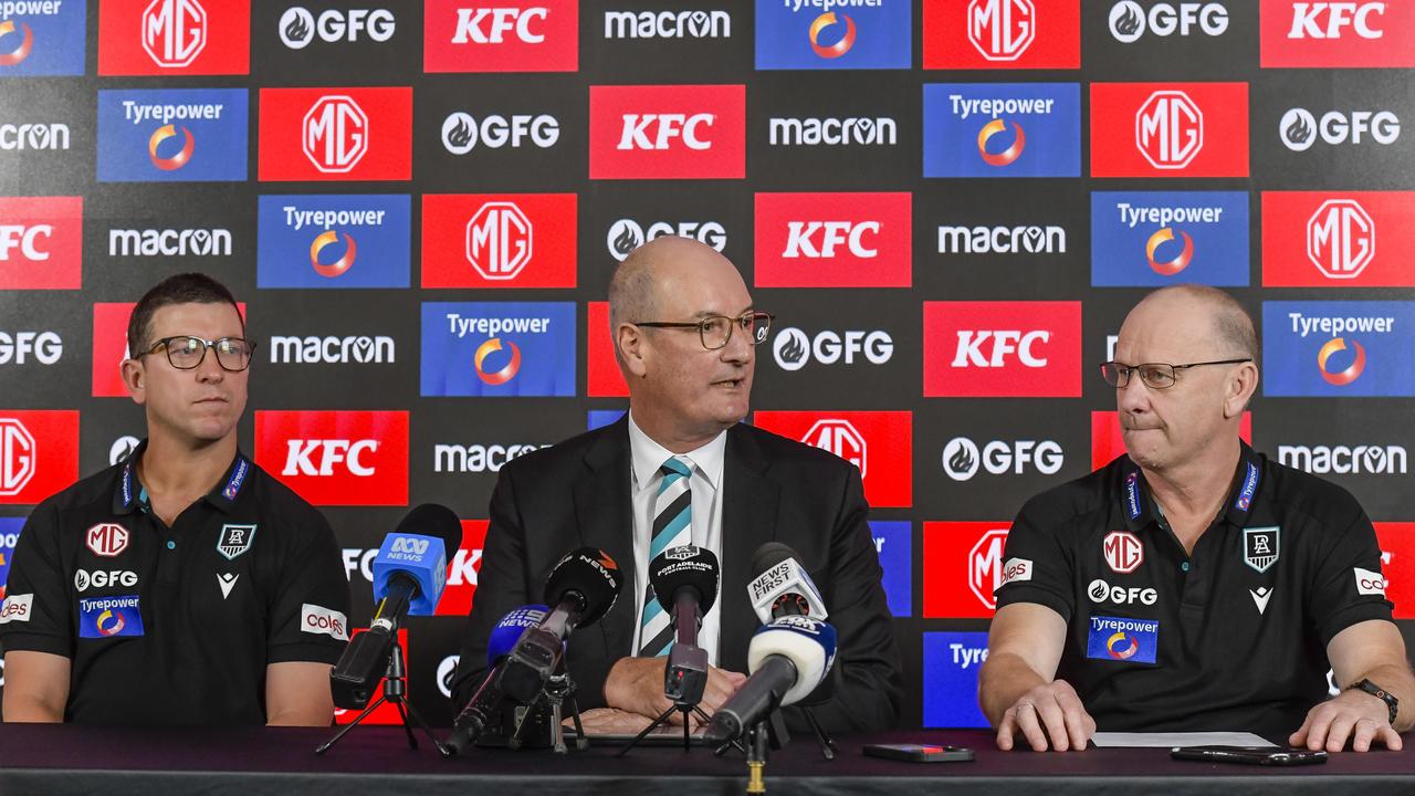 February 12 2025 Ken Hinkley. Ken Hinkley has informed the club he will step aside at season’s end and hand over to Josh Carr as senior coach in 2026. Picture: RoyVPhotography