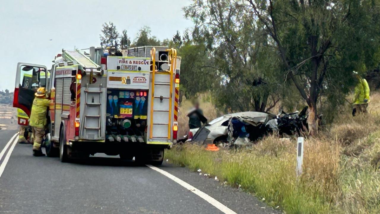 The Toowoomba-based LifeFlight Surat Gas Aeromedical Service helicopter crew flew a man to Royal Brisbane and Women's Hospital after he was injured in a car crash on September 26, 2024. Photo: LifeFlight.