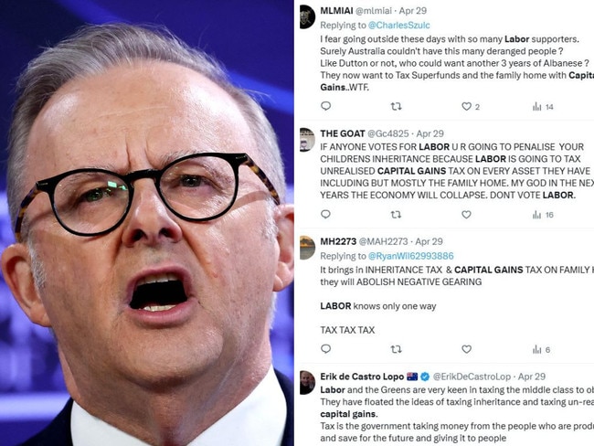 Labor and Anthony Albanese have been targeted by an apparent coordinated scare campaign on social media.