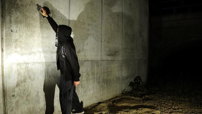 Two teenagers were caught red handed marking graffiti at the Port Lincoln foreshore on Sunday morning. Picture: File