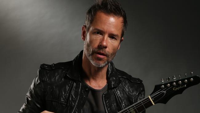 Guy Pearce is about to start a tour playing guitar - he has put out a CD - and will be playing in Adelaide during the Fringe. Picture: Alex Coppel.