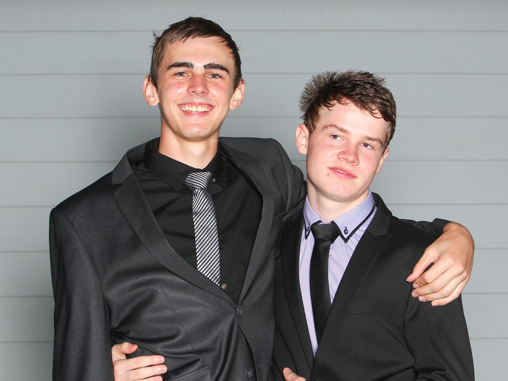 Brodie Gleeson and Nic Parker at the 2011 Kormilda College formal. Picture: SHANE EECEN / NT NEWS