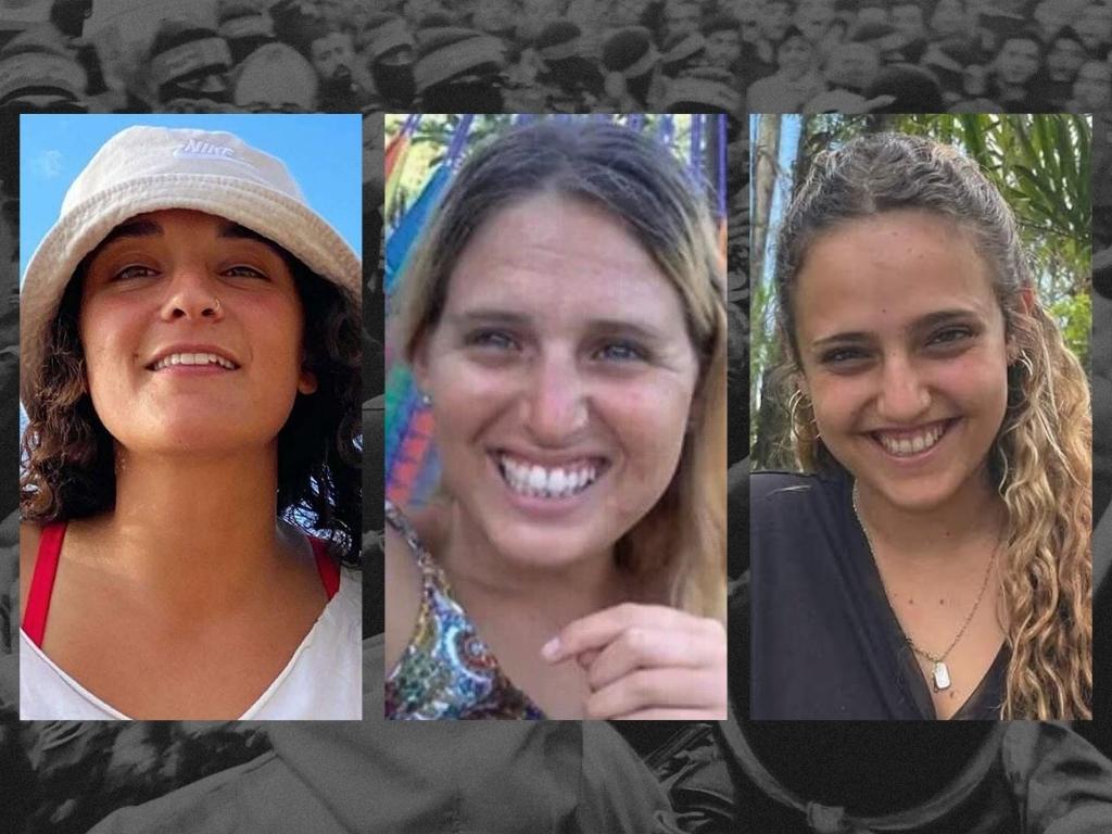 Who are the three Israeli hostages released by Hamas?