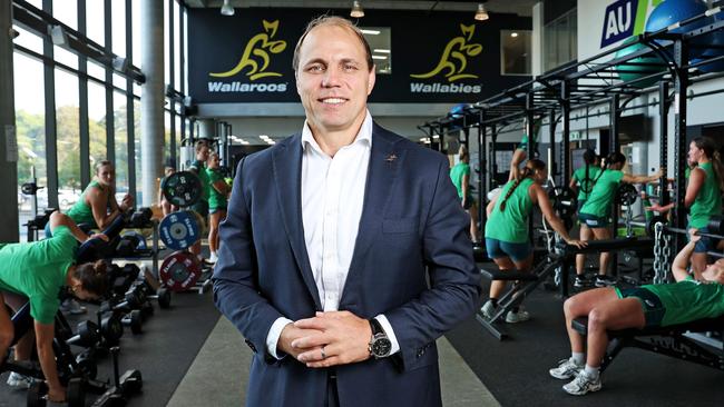 WEEKEND TELEGRAPHS SPECIAL. APRIL 18, 2024. PLEASE CONTACT WEEKEND PIC EDITOR JEFF DARMANIN BEFORE PUBLISHING.Pictured is Rugby Australia CEO Phil Waugh at Rugby HQ in Moore Park today. Picture: Tim Hunter.