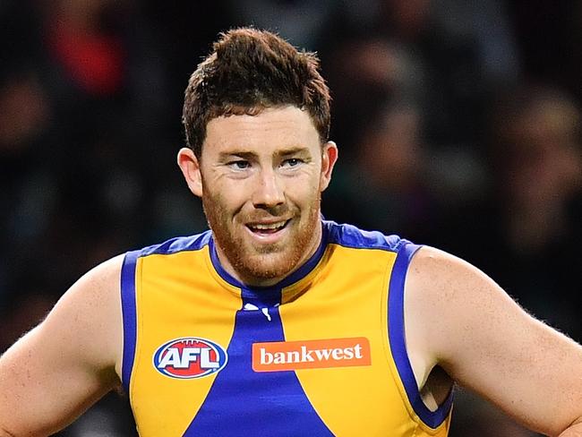 ADELAIDE, AUSTRALIA - SEPTEMBER 09: Jeremy McGovern of the Eagles looks on during the AFL First Elimination Final match between Port Adelaide Power and West Coast Eagles at Adelaide Oval on September 9, 2017 in Adelaide, Australia.  (Photo by Daniel Kalisz/Getty Images)