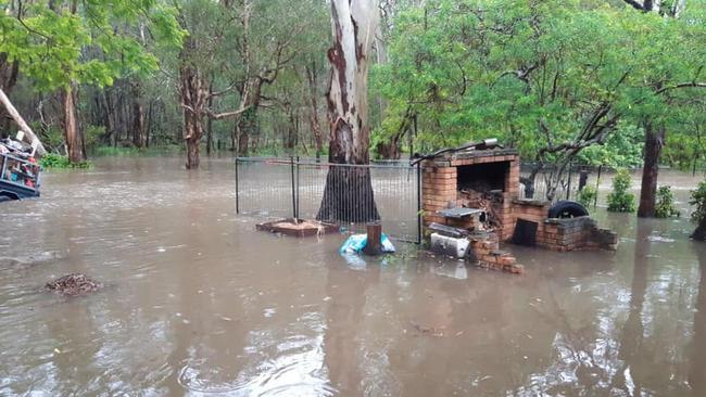 Flooding at Burpengary. Photo: Daniel Robinson