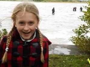 Saga Vanecek, 8, pulled a 1500 years old sword out of a lake in Sweden