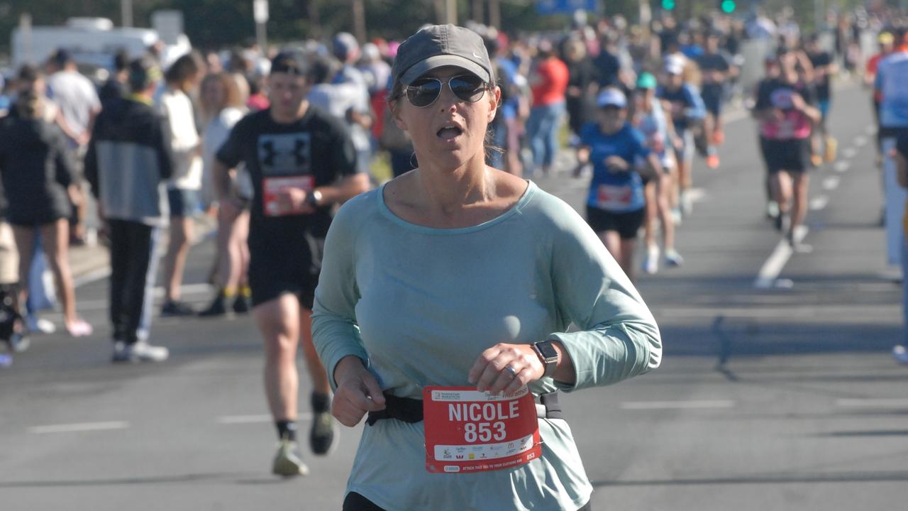 Nicole Martin at the 2022 Sunshine Coast Marathon and Community Run Festival.