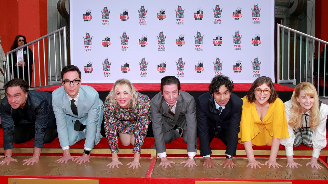 Victory lap: The cast attend their handprint ceremony at the TCL Chinese Theatre. Picture: Rich Fury/Getty 