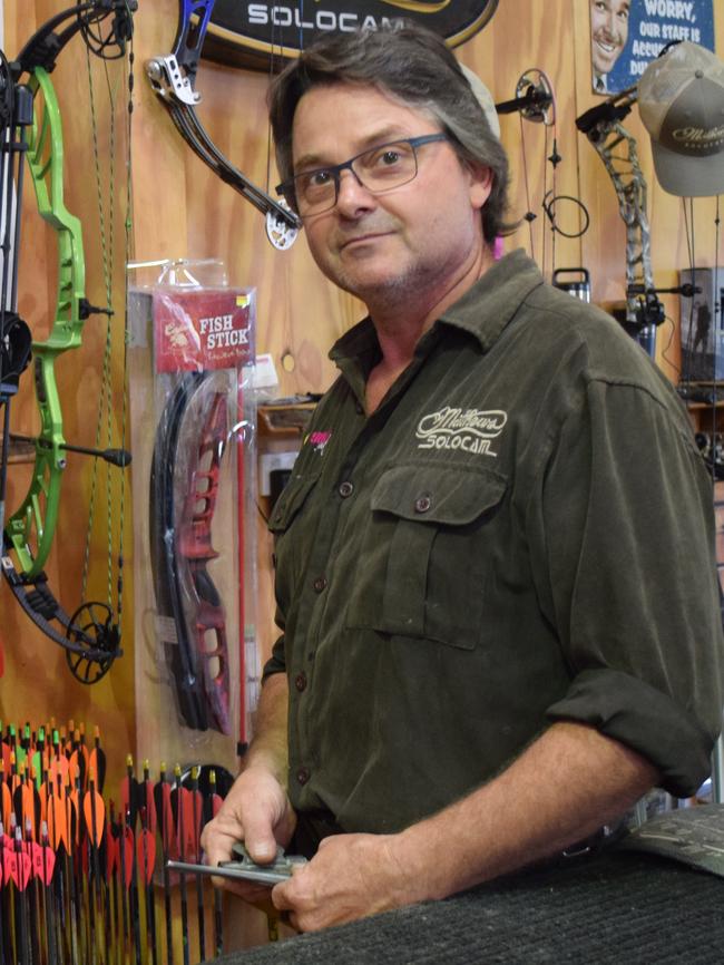 ON TARGET: Owner of Sioux Archery Graham Cash. Photo: Stuart Fast