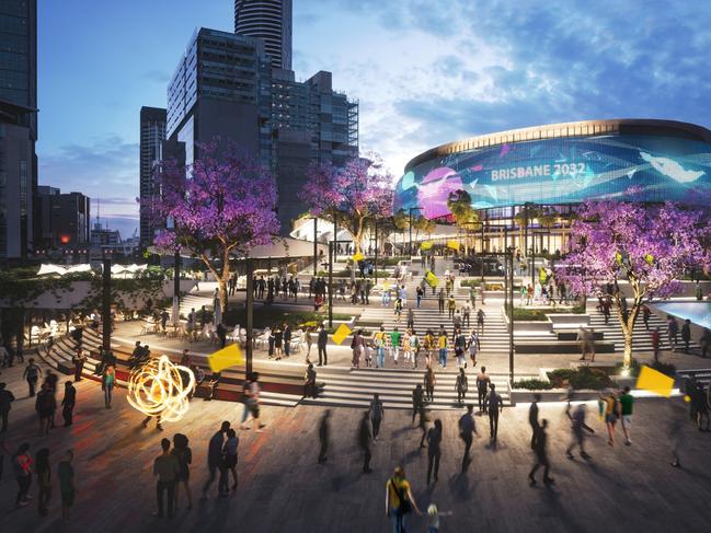 Brisbane Arena will host swimming. Picture supplied by Populous