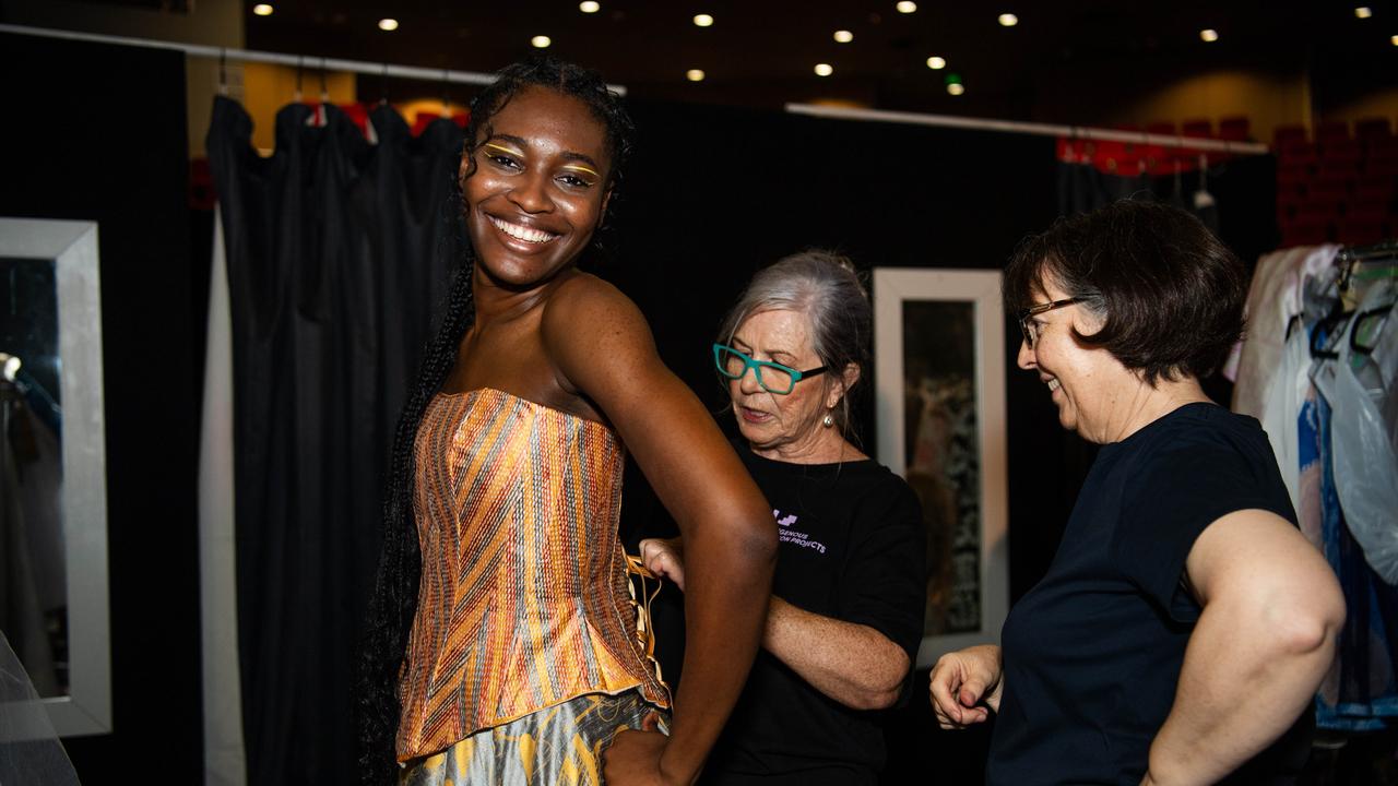 2024 Country to Couture at the Darwin Convention Centre showcases hand-designed First Nations fashion. Picture: Pema Tamang Pakhrin