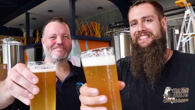 Rhodri Williams is opening a new brewery in Coolum Beach. Pictured with Ryan Atwill manager, owner (right). Patrick Woods.