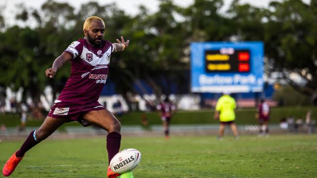 Yarrabah Seahawks' player Coleridge Dabah. Picture: Emily Barker.