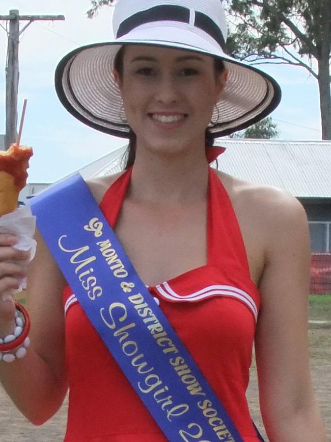 Miss Showgirl Taylor Laney was an excellent ambassador at the 2014 Monto Show. Photo: Emily Smith / Central and North Burnett Times.