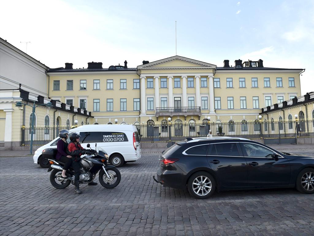 The Presidential Palace in Helsinki, Finland where US President Donald Trump will meet his Russian counterpart Vladimir Putin. Picture: AFP