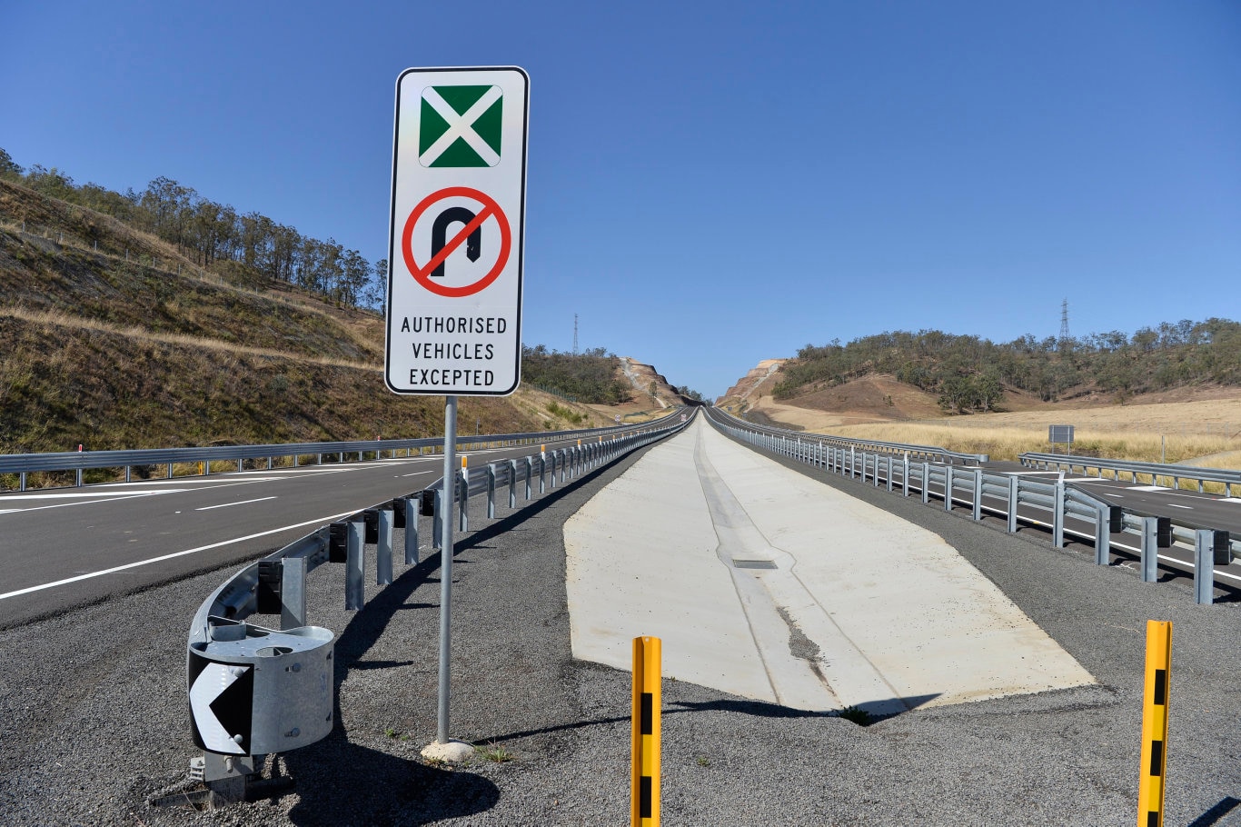 A cutting near Six Mile Cr on the Toowoomba Second Range Crossing during the media preview before opening, Friday, September 6, 2019. Picture: Kevin Farmer