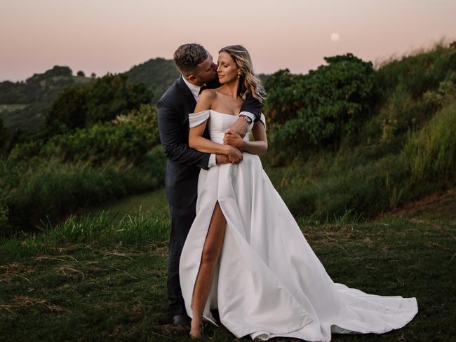 The wedding of Georgie Taylor-Brown and Jack Jervis. Picture: Mitch Birtchall Studios