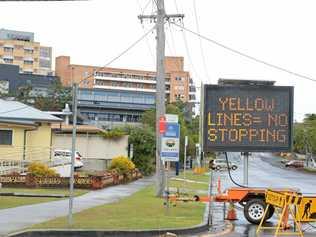 The new parking restrictions around the Lismore Base Hospital have not been popular. Hunter Street. Picture: Cathy Adams