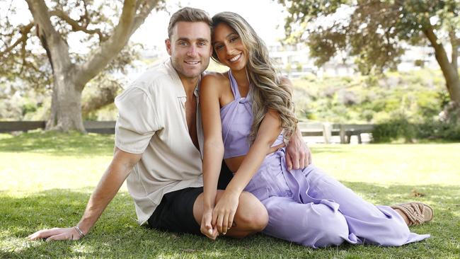 Reality TV couple Josh Moss and Amelia Marni. They met on Love Island Aust in Spain in 2018 and have defied the reality TV love odds. Picture: Sam Ruttyn