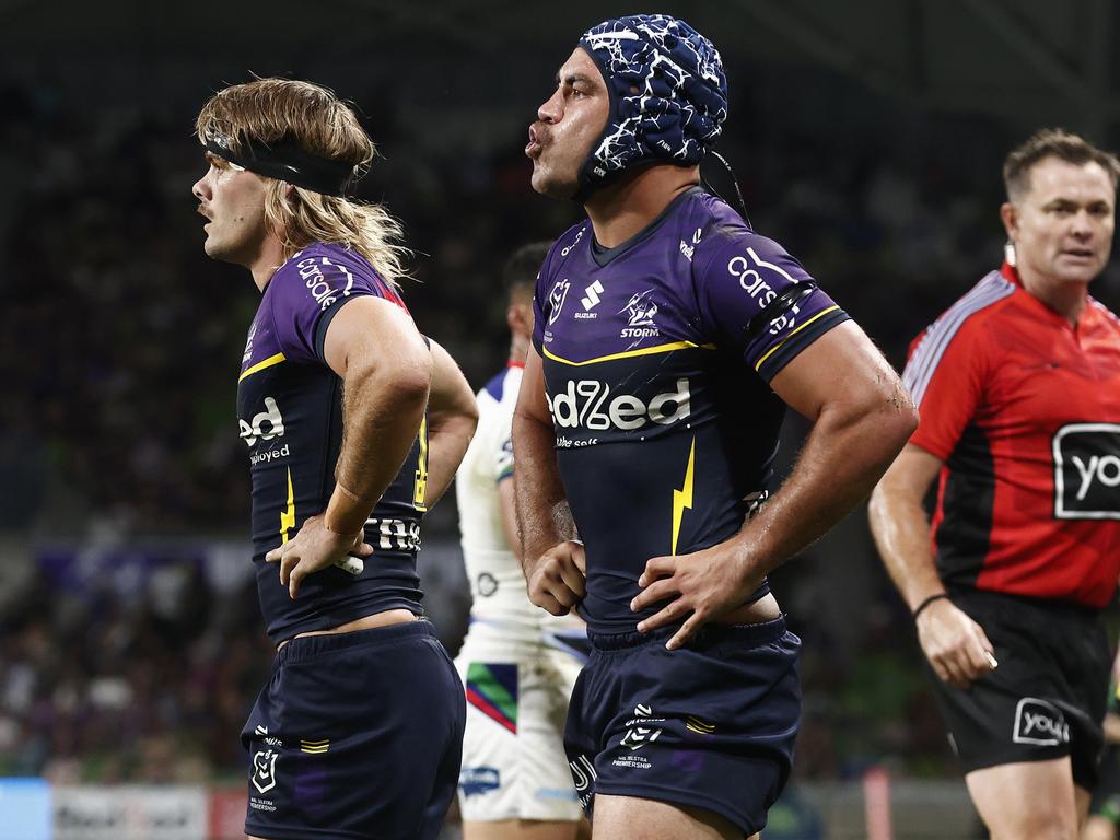 Melbourne could be without both their first choice halves in round 3. Picture: Daniel Pockett/Getty Images