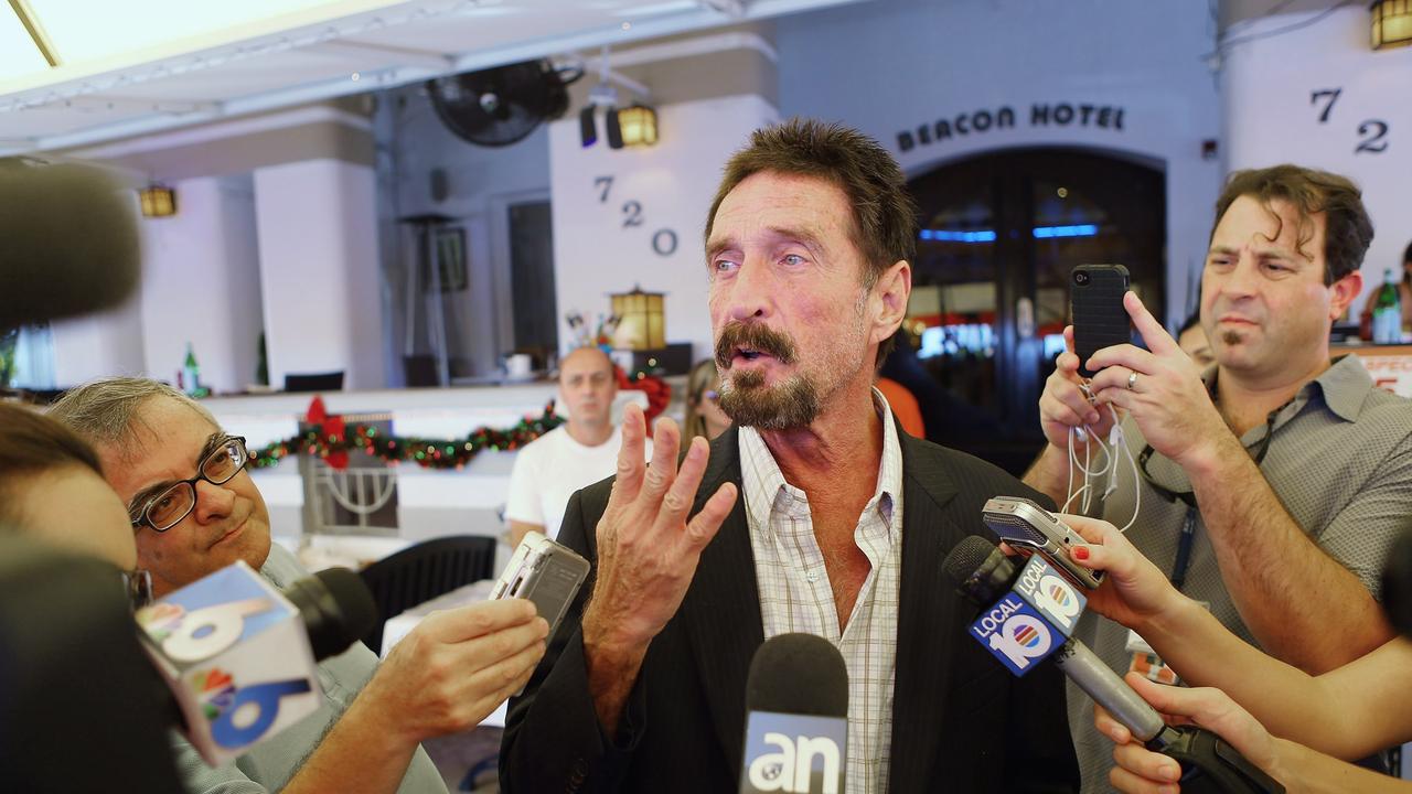 McAfee made a lot of money from cryptocurrencies too. Picture: Joe Raedle/Getty Images/AFP