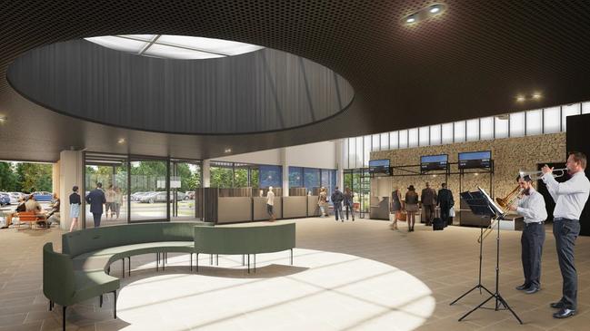 An artist's impression of the new Mount Gambier Airport building. Pictures: Supplied