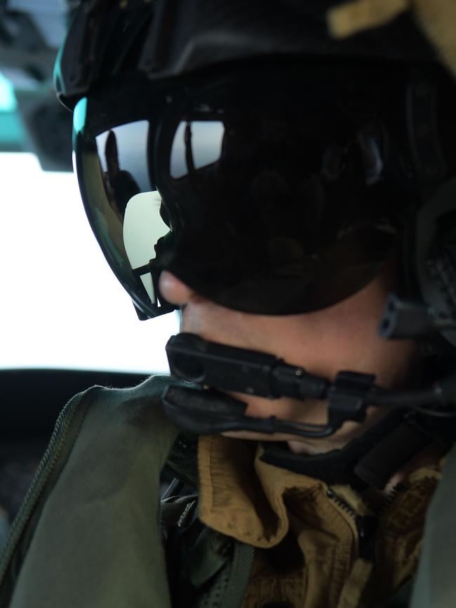 French Airforce fly media out to the HMAS Perth as part of Operation Kakadu. Picture: (A)manda Parkinson