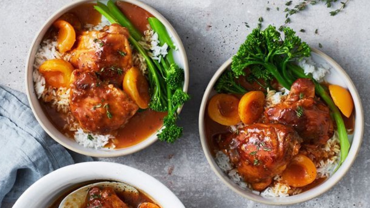 Slow cooker apricot chicken.