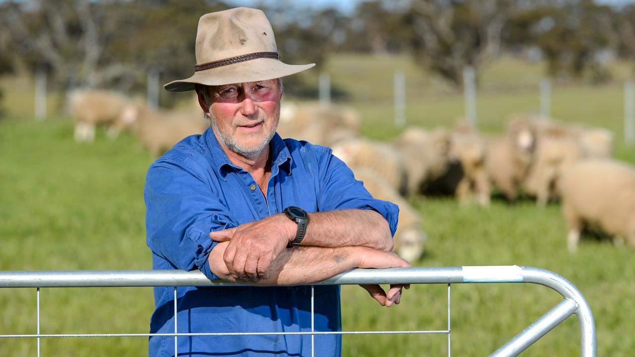 Livestock SA president Joe Keynes on his Keyneton property in 2021. Picture: Brenton Edwards