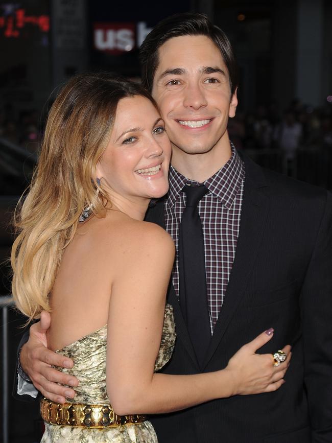 Drew Barrymore and Justin Long pictured in 2010. Picture: Jason Merritt/Getty Images